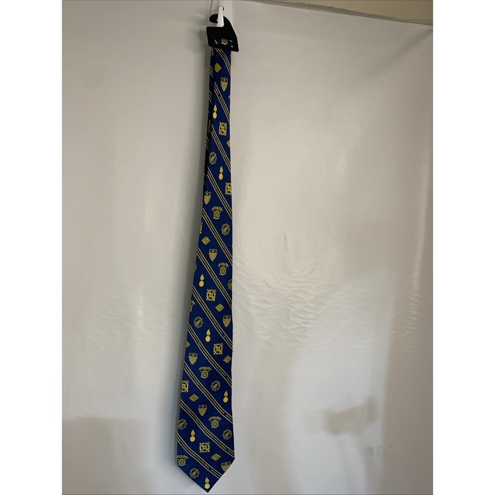 Army Blue Service Uniform Style Tie NEW With The Tags Jardine Collection Silk - Picture 2 of 5